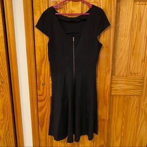 Black Zip Up Dress